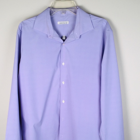 Perry Ellis  Men's Dress Shirt Purple 16 1/2 - Picture 1 of 8